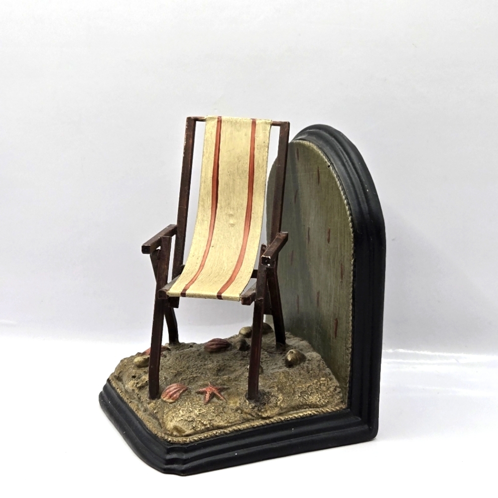 Sterling Industries Beach Theme Bookend Shells And Chair Heavy Beach house
